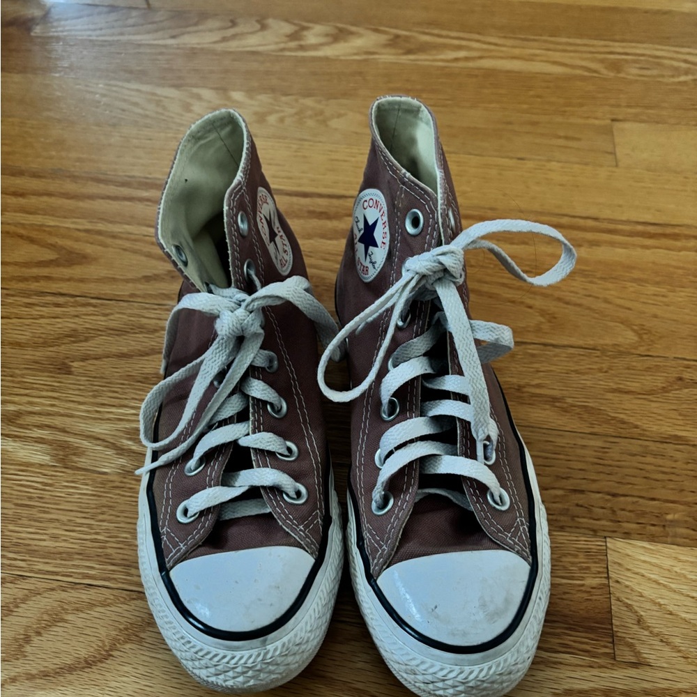 Converse High-Top Sneakers - Brown and White